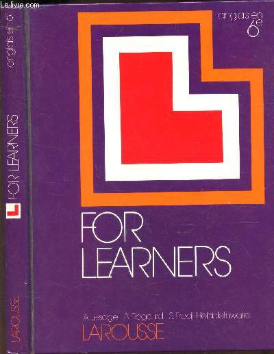 FOR LEARNERS - ANGLAIS EN 6e