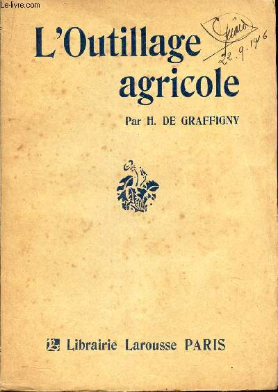 L'OUTILLAGE AGRICOLE