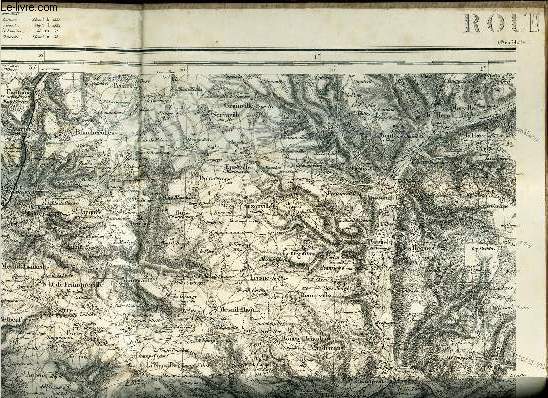1 CARTE TOILEE DEPLIANTE EN NOIR ET BLANC DE : ROUEN - N31 / Rouen - Sotteville des Rouen - Fleury sur Andelle.