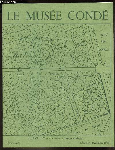 LE MUSEE CONDE - N29 - Elements du Jeu de l'oie retrouvs dans le petit parc / etc...