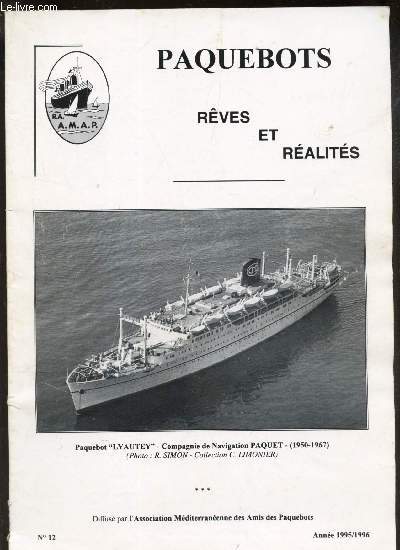 PAQUEBOTS - REVES ET REALITES - N12 - ANNEE 1995-96 /