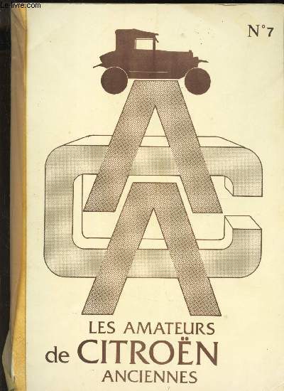 LES AMATEURS DE CITROENS ANICENNES - N7.