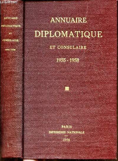ANNUAIRE DIPLOMATIQUE ET CONSULAIRE - 1955-1958