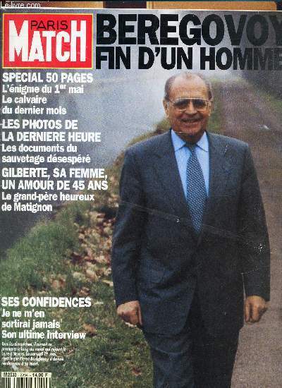 PARIS MATCH - N2294 - 13 MAI 93 / SPECIAL 50 PAGES - l'enigme du 1er mai - le clavaire du dernier mois - Les photos de la derniere heure - Les documents de sauvetage dsespr - Gilberte, sa femme, un amour de 45 ans - etc..