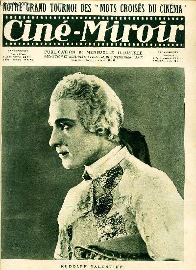 CINE-MIROIR - N71 - 1er AVRIL 1925 / NOTRE GRAND TOURNOI DES 