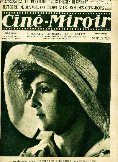 CINE-MIROIR - N73 - 1er mai 1925 / LE tournoi des 