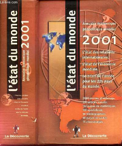 L'ETAT DU MONDE - ANNUAIRE ECONOMIQUE GEOPOLITIQUE MONDIAL 2001 - L