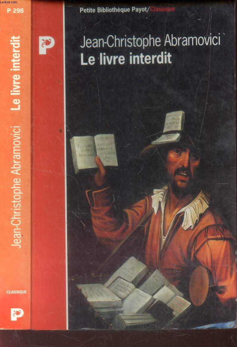 LE LIVRE INTERDIT - De Theophile de Viau  Sade.