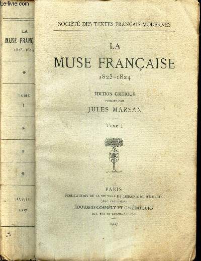 LA MUSE FRANCAISE - 1823-1824 - TOME 1.