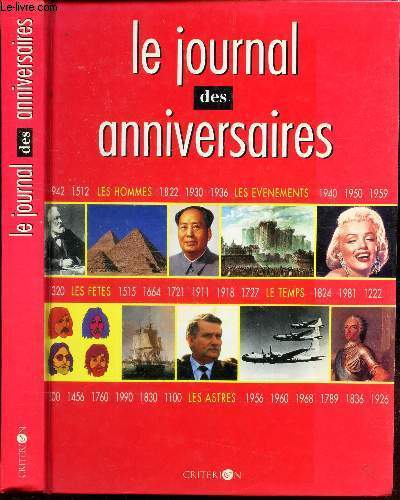 LE JOURNAL DES ANNIVERSAIRES