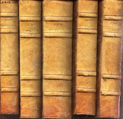 DIVI THOMAE AQUINATIS - EN 5 VOLUMES (TOMES 1  5) / Ordinis Praedicatorum Doctoris Angelici a Leone XIII P. M. : Summa Theologica, Editio Altera Romana Ad Emendatiores Editiones Impressa Et Noviter Accuratissime Recognita.