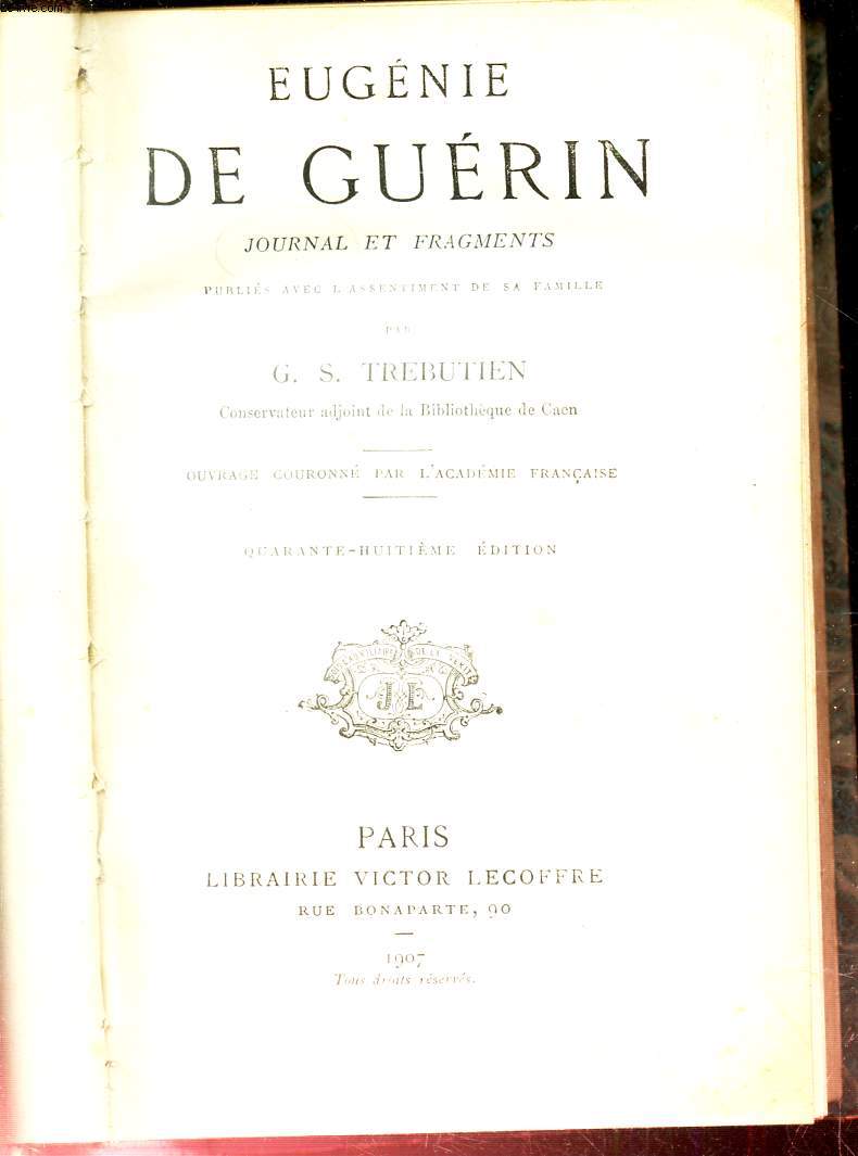 EUGENIE DE GUERIN - Journal et Fragments