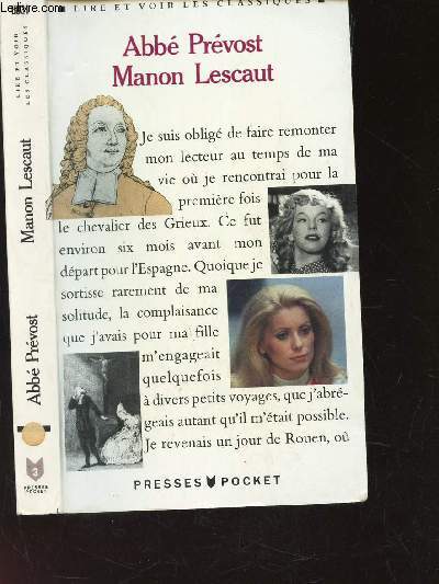 MANON LESCAUT/ L'Histoire du chevalier Des Grieux et de Manon Lescaut