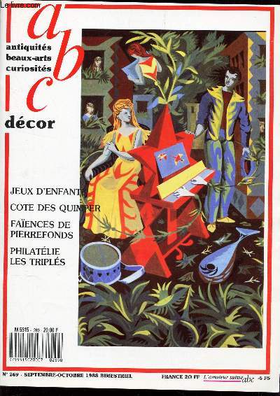 ABC ANTIQUITES BEAUX ARTS CURIOSITES N 269 SEPTEMBRE OCTOBRE 1988