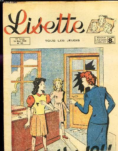 LISETTE N 20 -16 MAI 1948 - TOUS LES JEUDIS
