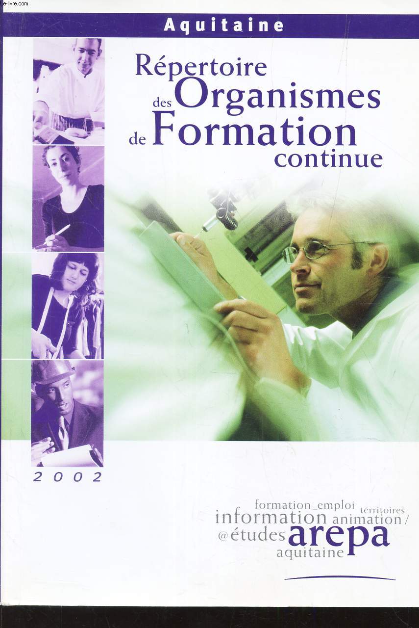 REPERTOIRE DES ORGANISMES DE FORMATION CONTINUE