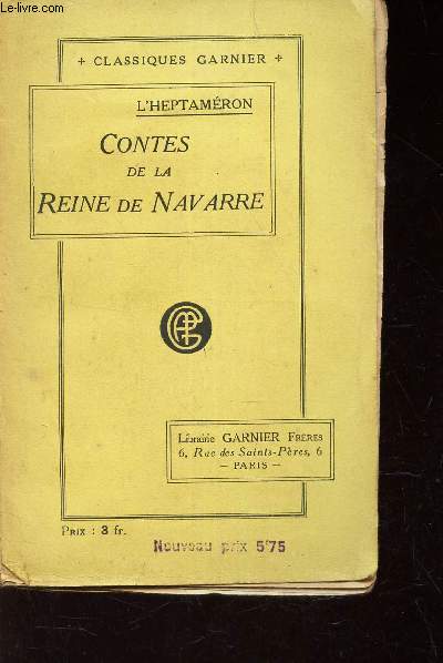 CONTES DE LA REINE DE NAVARRE -