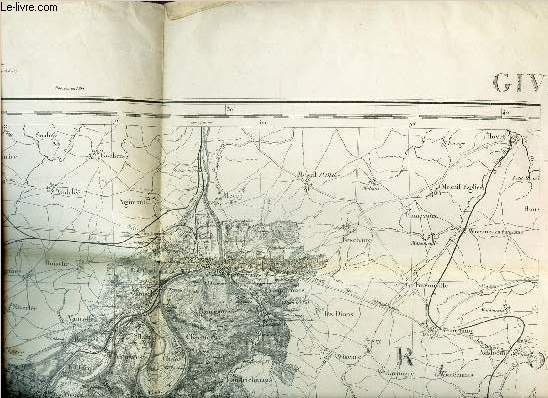 UNE CARTE DEPLIANTE EN NOIR ET BLANC DE : CIVET - N15.