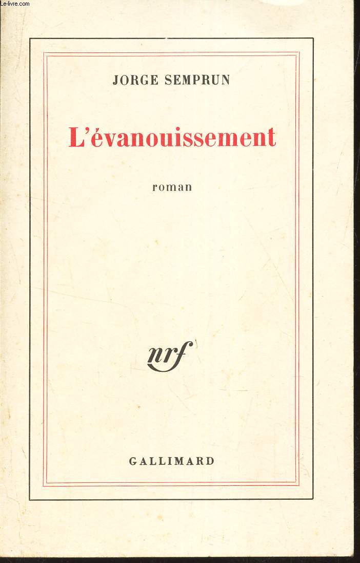 L'EVANOUISSEMENT