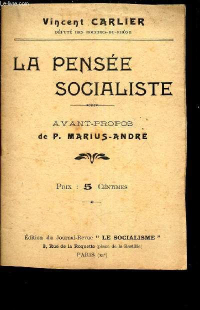 LA PENSEE SOCIALISTE