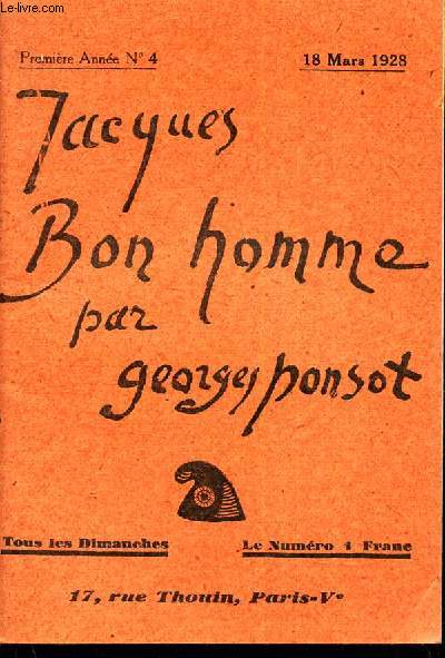 JACQUES BON HOMME / N4 DE 