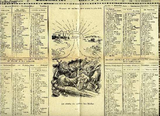 CALENDRIER DE LA LIBRE PENSEE - ANNE 1930 (de l'ere vulgaire).