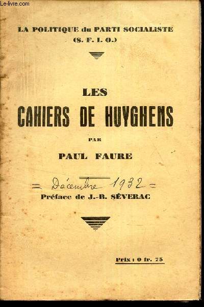 LES CAHIERS DE HUYGHENS. / 