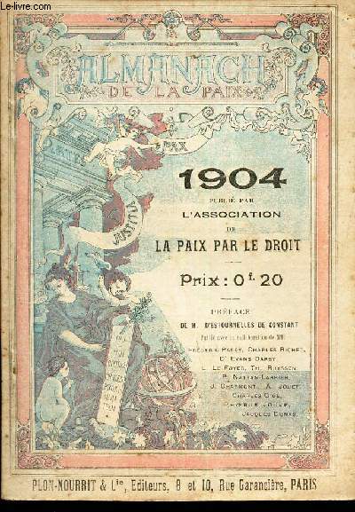 ALMANACH DE LA PAIX - 1904.
