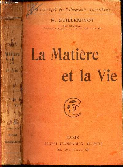 LA MATIERE ET LA VIE.