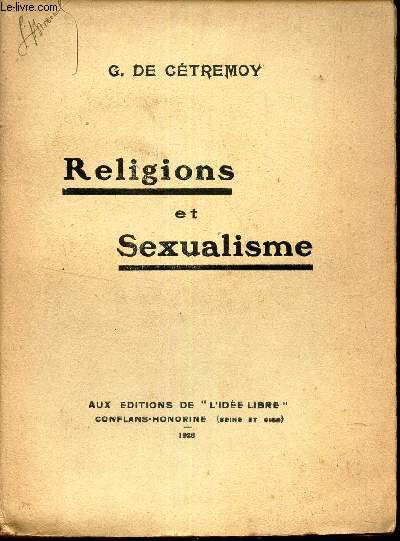 RELIGIONS et SEXUALISME.