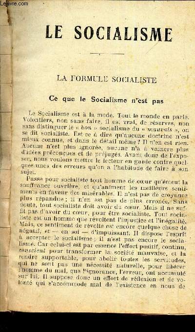 LE SOCIALSIME - Theorie socialiste - Formation des classes moyennes - Le Capital - Action de classe - Action politique.