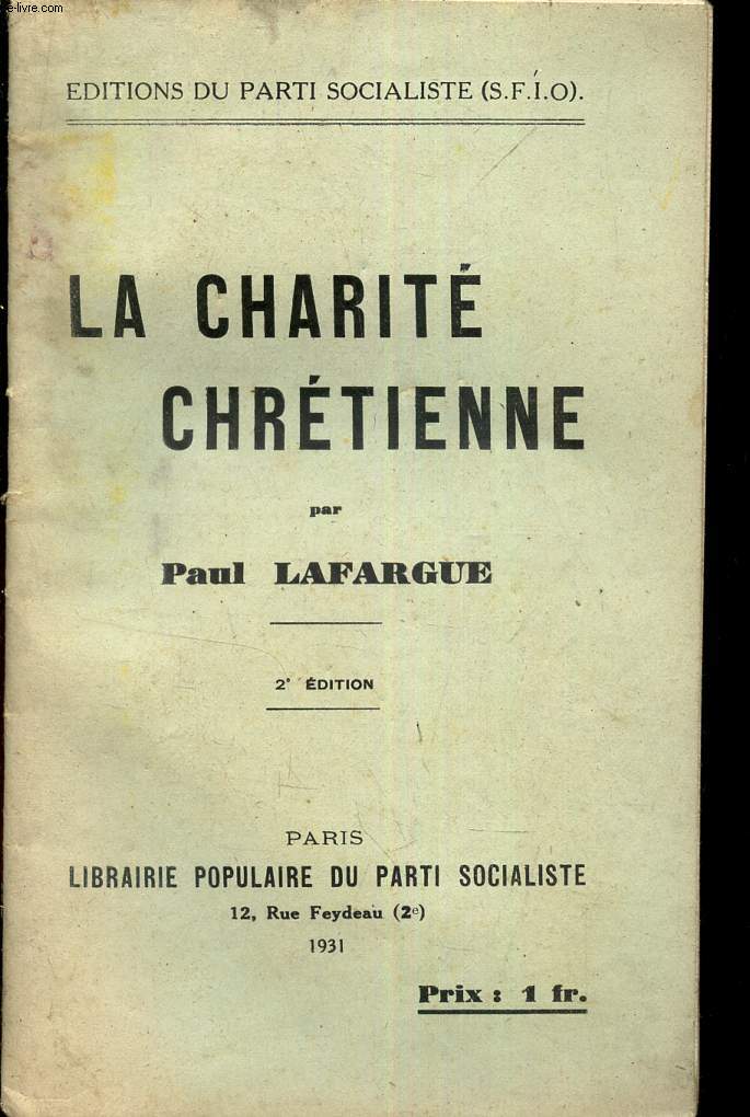 LA CHARITE CHRETIENNE.