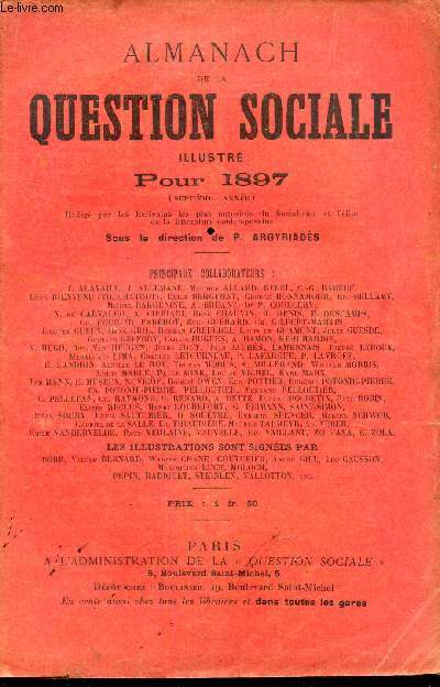 ALMANACH DE LA QUESTION SOCIALE ILLUSTRE POUR 1887