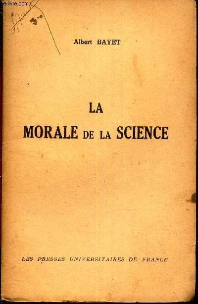 LA MORALE DE LA SCIENCE.