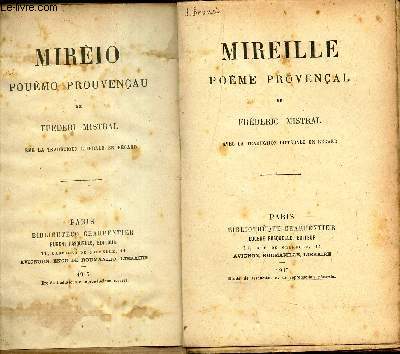 MIREILLE - POEME PROVENCAL. / OUVRAGE BILINGUE.
