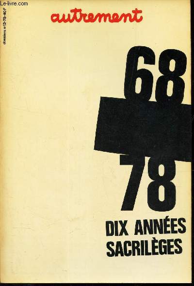 98-78 - DIX ANS DE SACRILEGES