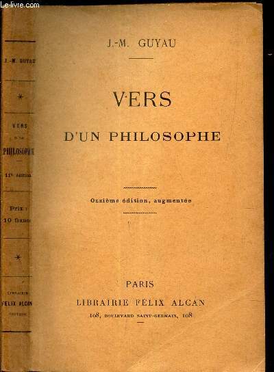 VERS D'UN PHILOSOPHE.