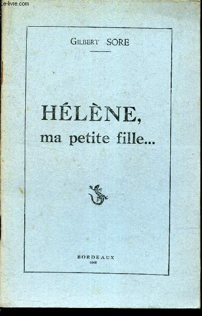 HELENE, MA PETITE FILLE...