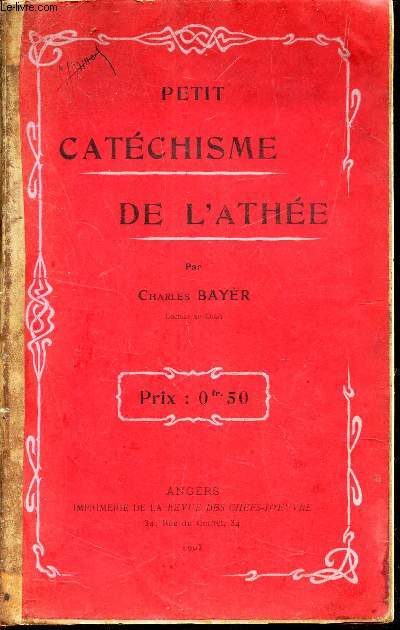 PETIT CATECHISME DE L'ATHEE