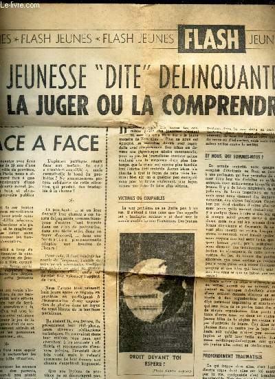 EXTRAIT D'UN JOURNAL (NON IDENTIFIE) : FLASH JEUNES : JEUNESSE 