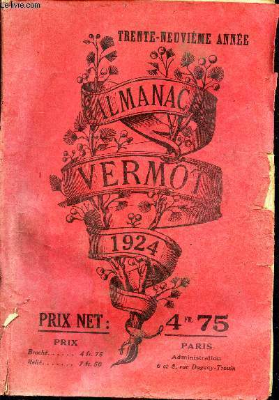 ALMANACH VERMOT - 1924.