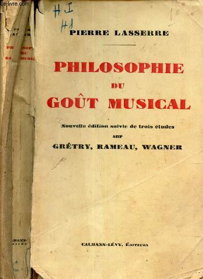 PHILOSOPHIE DU GOUT MUSICAL.