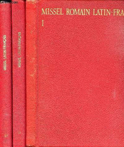 MISSEL ROMAIN LATIN-FRANCAIS - EN 3 VOLUMES (TOMES 1 + 2 + 3).