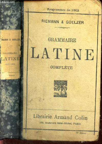 GRAMMAIRE LATINE COMPLETE.