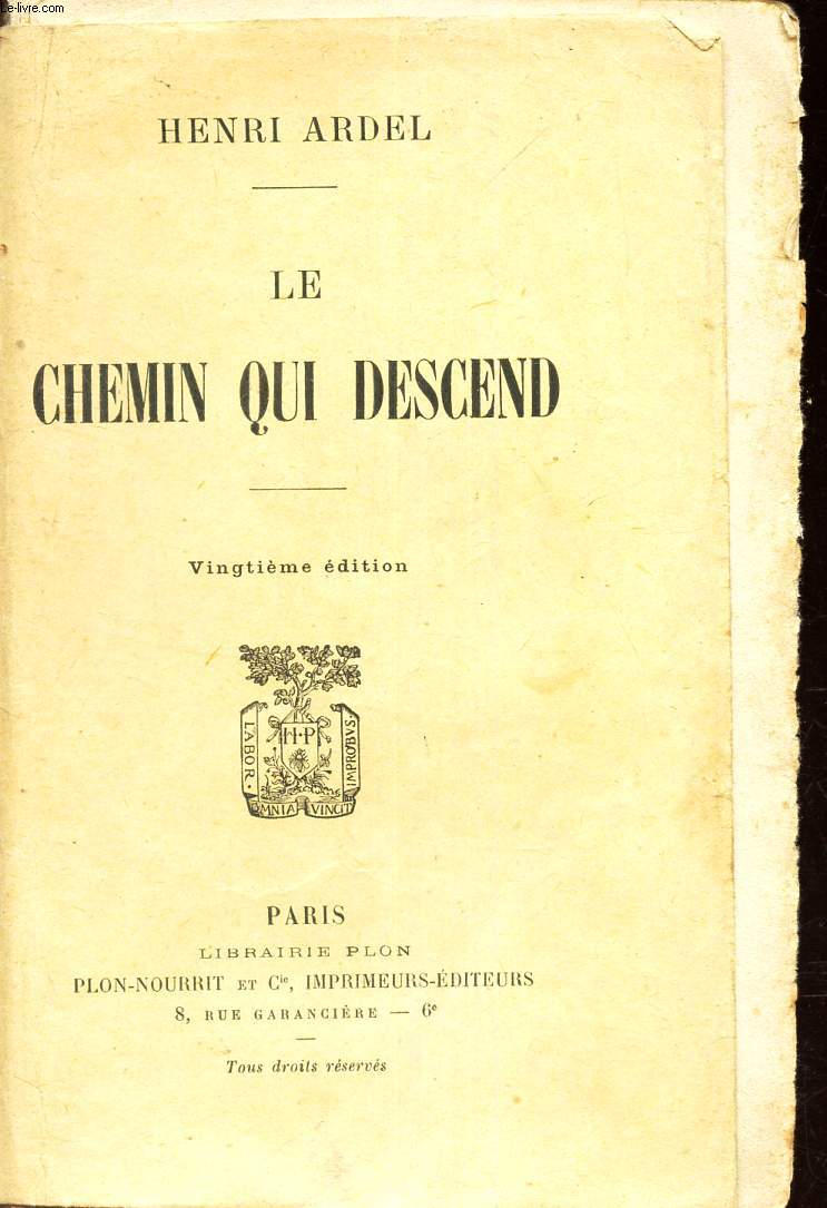 LE CHEMIN QUI DESCEND.
