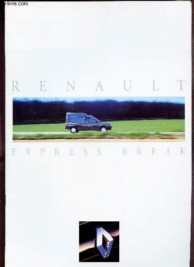 PLAQUETTE PUBLICITAIRE de : RENAULT - EXPRESS BREAK.