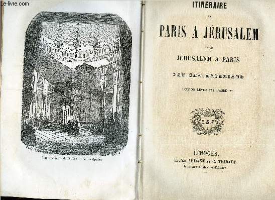 ITINERAIRE DE PARIS A JERUSALEM ET DE JERUSALEM A PARIS