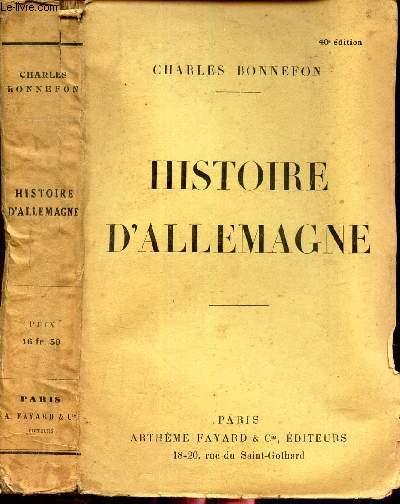 HISTOIRE D'ALLEMAGNE
