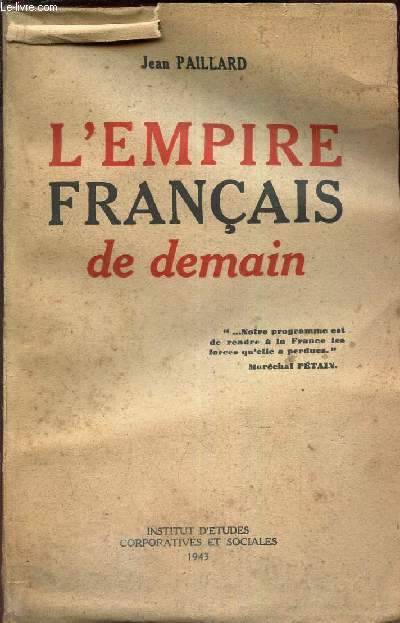 L'EMPIRE FRANCAIS DE DEMAIN
