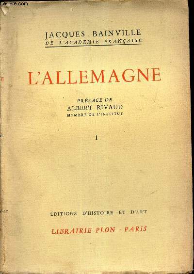 L'ALLEMAGNE - TOME I.